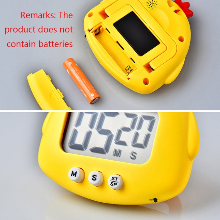 2 pezzi da cucina, cottura, cartone animato, animale, timer elettronico, sveglia, timer per l'apprendimento degli studenti, Pink Pig, Yellow Chicken, Green Frog, Pink Frog
