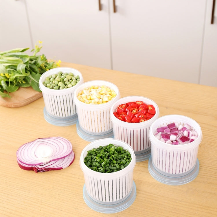 4 PCS Cipolla Zenzero Aglio Drenaggio Scatola di Immagazzinaggio Cucina Verdura Scatola di Immagazzinaggio di Plastica Scatola di Immagazzinaggio Guarnizione Frigorifero, White