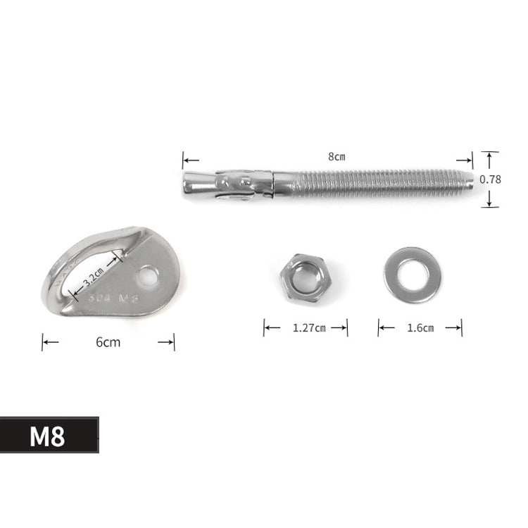 XINDA Rock Bullet Chiodi espansivi Appeso Tablet Chiodo per arrampicata in grotta in acciaio inossidabile, M8 Climb Nail, M10 Climb Nail