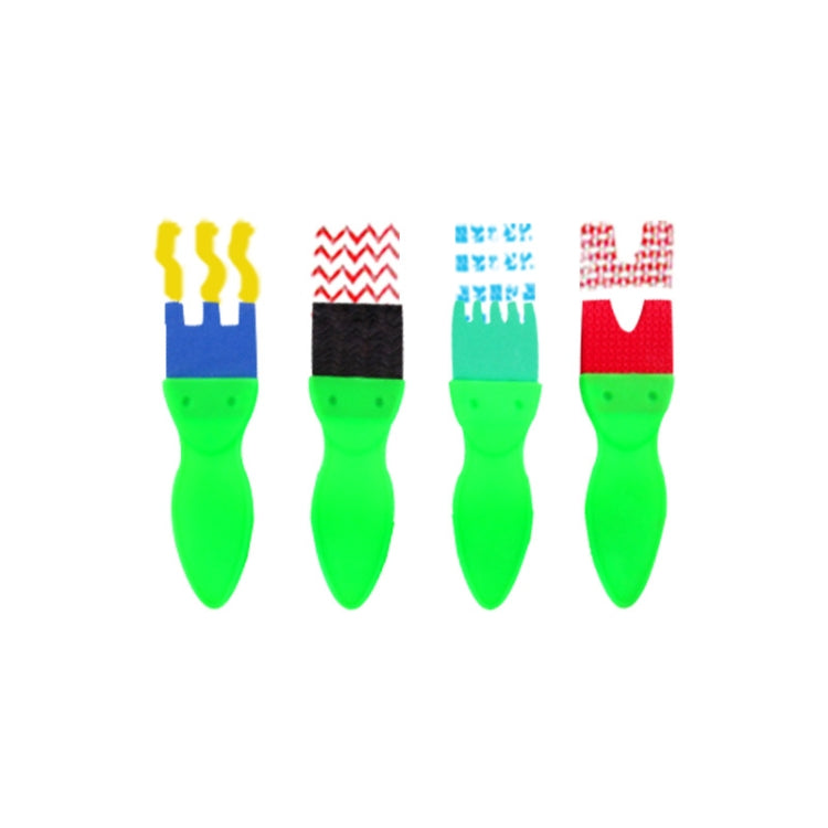 31 in 1 pittura spugna sigillo forniture per graffiti artistici per la prima educazione per bambini, 31 in 1/Yellow, 31 in 1/Red, 31 in 1/Blue