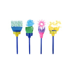 31 in 1 pittura spugna sigillo forniture per graffiti artistici per la prima educazione per bambini, 31 in 1/Yellow, 31 in 1/Red, 31 in 1/Blue