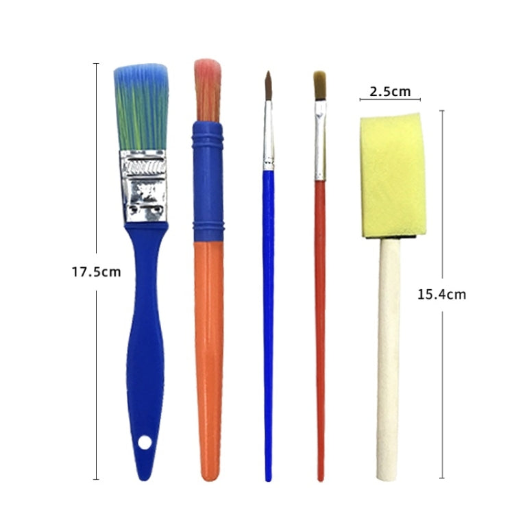 31 in 1 pittura spugna sigillo forniture per graffiti artistici per la prima educazione per bambini, 31 in 1/Yellow, 31 in 1/Red, 31 in 1/Blue