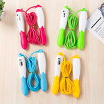 Corda per saltare in PVC, 5 pezzi, conteggio meccanico regolabile, attrezzatura sportiva per fitness, lunghezza: 3 m, 5 PCS PVC Skipping Rope(Red White), 5 PCS PVC Skipping Rope(Blue White), 5 PCS PVC Skipping Rope(Yellow White)                        ...