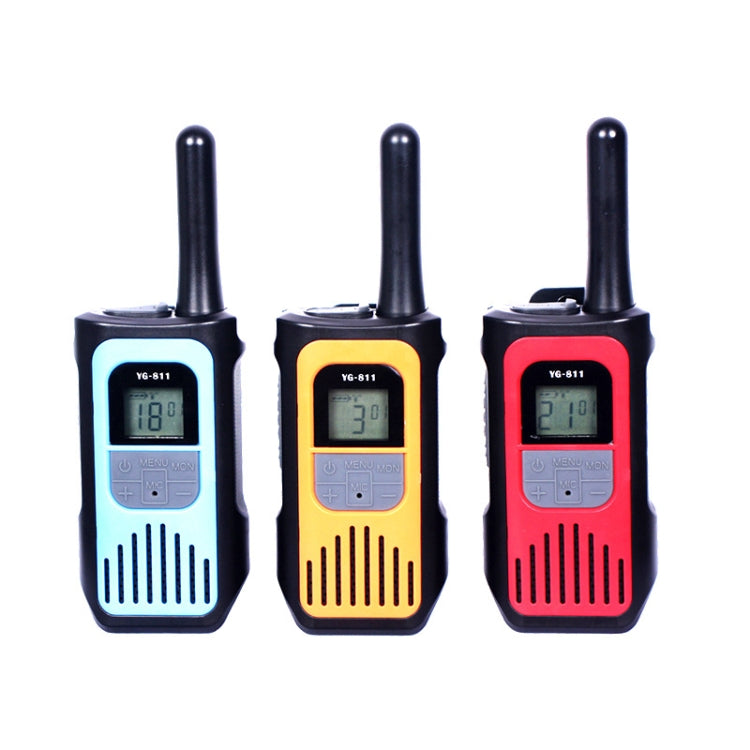 1 Pair YG-811 0.5W Portable Wireless Walkie Talkie for Kids Random Colour Delivery, Random Colour Delivery