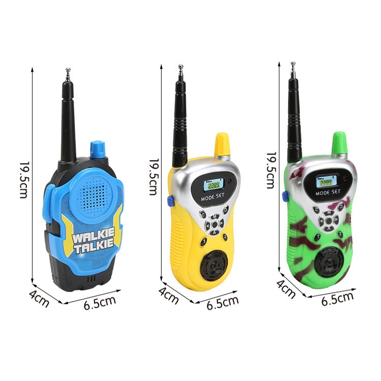 1 paio di chiamate wireless intelligenti walkie-talkie con dialogo remoto, giocattoli interattivi per bambini, 1 Pair Yellow, 1 Pair Blue
