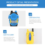 Walkie Talkie wireless per bambini 2 pezzi giallo e blu