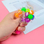 6 pezzi di perline colorate da 6 cm in TPR, giocattolo di decompressione con sfera di sfiato, Color Ball, Balloon Ball
