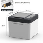EXPED SMART Scatola per stuzzicadenti automatica a induzione intelligente Porta stuzzicadenti elettrico per ristorante domestico, Battery Version, USB Charge Version