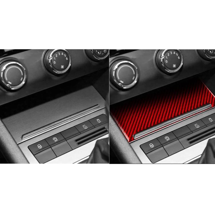 Adesivo per pannello portaoggetti della console centrale per Skoda Octavia con guida a sinistra e a destra (2017-2021).