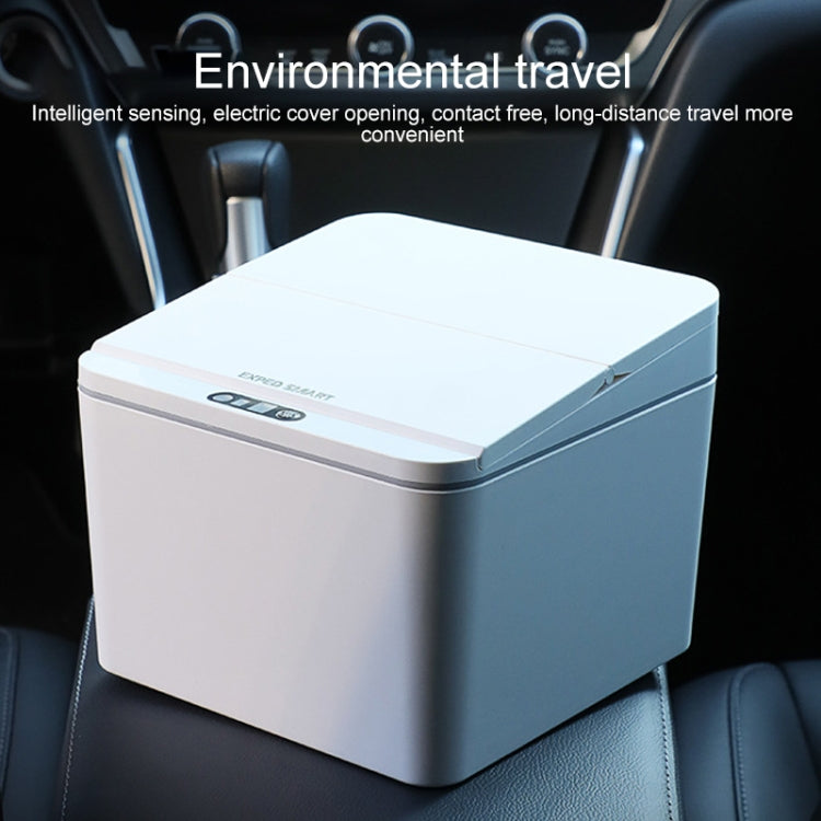 EXPED SMART Cestino per auto con scatola di immagazzinaggio elettrica a induzione intelligente da tavolo, 4L Battery Version (White), 4L Charge Version (White), 4L Battery Version (Gray), 4L Charge Version (Gray), 6L Battery Version (White)            ...