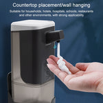 EXPED SMART Sensore intelligente Dispenser di sapone Lavatrice automatica schiumogena, Stile:, 600ML Foam Version (White), 600ML Gel Drawing Version (White), 600ML Foam Version (Blue Grey), 600ML Gel Drawing Version (Blue Grey)
