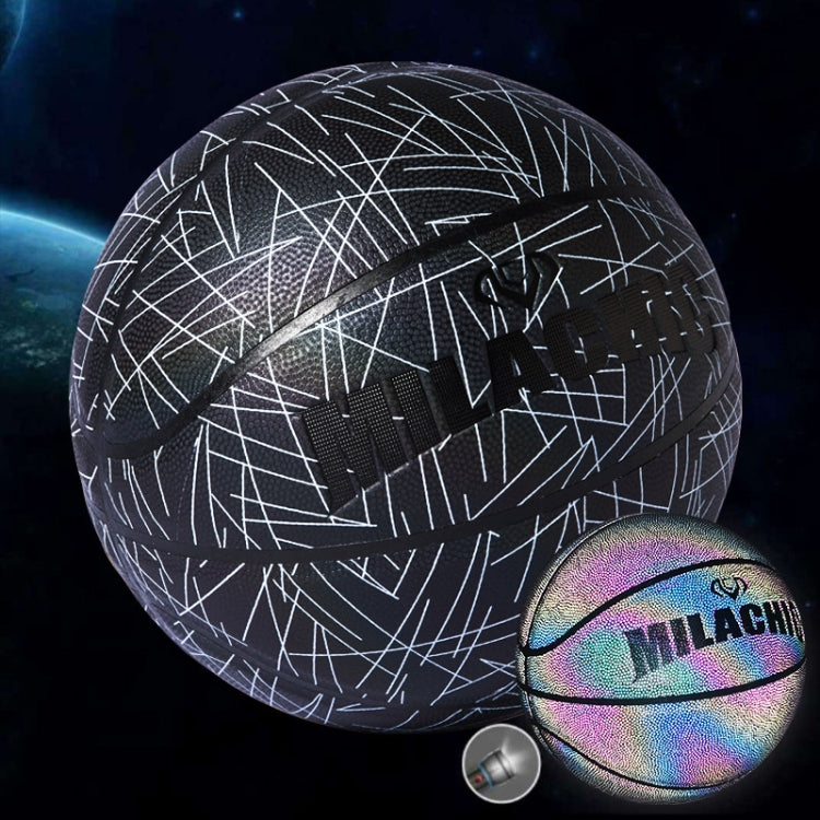 MILACHIC Numero 7 Arcobaleno riflettente Cool Basket, Stripe 6734, Spider Pattern 6735, Gray 6736