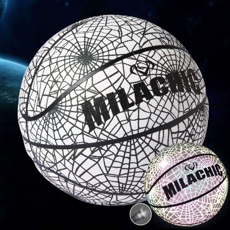 MILACHIC Numero 7 Arcobaleno riflettente Cool Basket, Stripe 6734, Spider Pattern 6735, Gray 6736