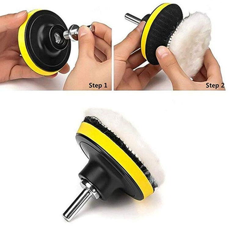 Set di spugne per lucidatura e ceratura per auto da 11 in 1 da 3-7 pollici, 3 Inch, 4 Inch, 5 Inch, 6 Inch, 7 Inch