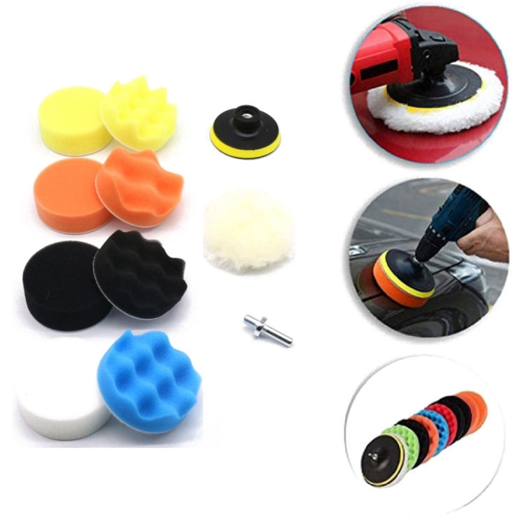 Set di spugne per lucidatura e ceratura per auto da 11 in 1 da 3-7 pollici, 3 Inch, 4 Inch, 5 Inch, 6 Inch, 7 Inch