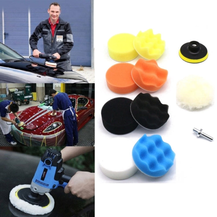 Set di spugne per lucidatura e ceratura per auto da 11 in 1 da 3-7 pollici, 3 Inch, 4 Inch, 5 Inch, 6 Inch, 7 Inch
