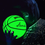 Pallone da basket riflettente olografico verde fluorescente numero 7 MILACHIC, Fluorescent Green