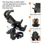 Staffa antifurto universale per telefono cellulare N-STAR NJN002 per moto, metallo, lega di alluminio, NJN002(T-shaped Ball Head Installation), NJN002(Inclined Ball Head Installation)