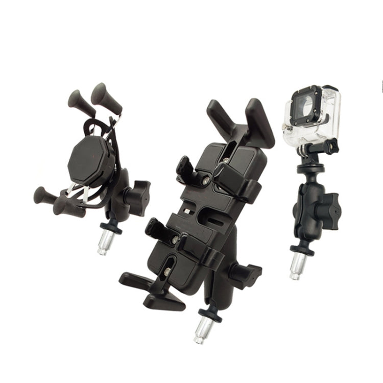 N-P090 Supporto per manubrio con staffa per telefono cellulare con caricamento a testa sferica cava, N-P090