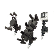 N-P090 Supporto per manubrio con staffa per telefono cellulare con caricamento a testa sferica cava, N-P090