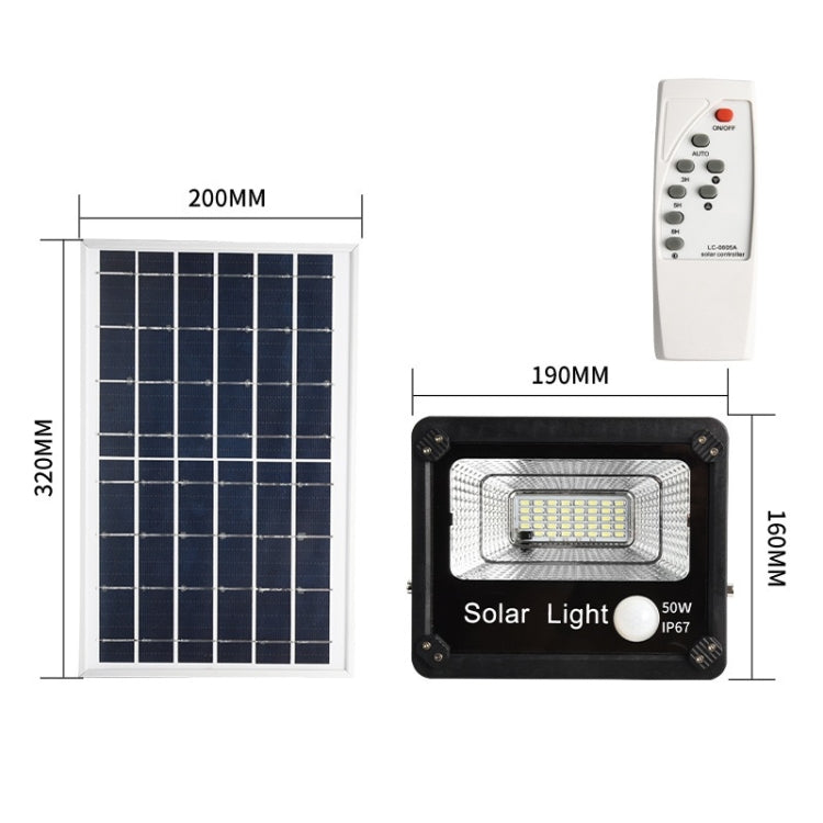 Lampada da parete solare impermeabile con sensore 50-150W
