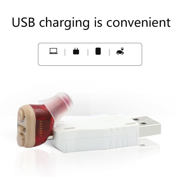 Collettore di suoni con amplificatore sonoro per apparecchi acustici per anziani, Red, Blue