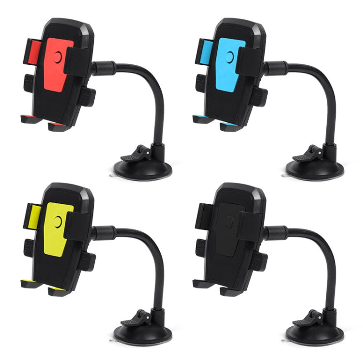 Supporto per telefono con blocco automatico del parabrezza dell'auto, Red, Yellow, Blue, Black