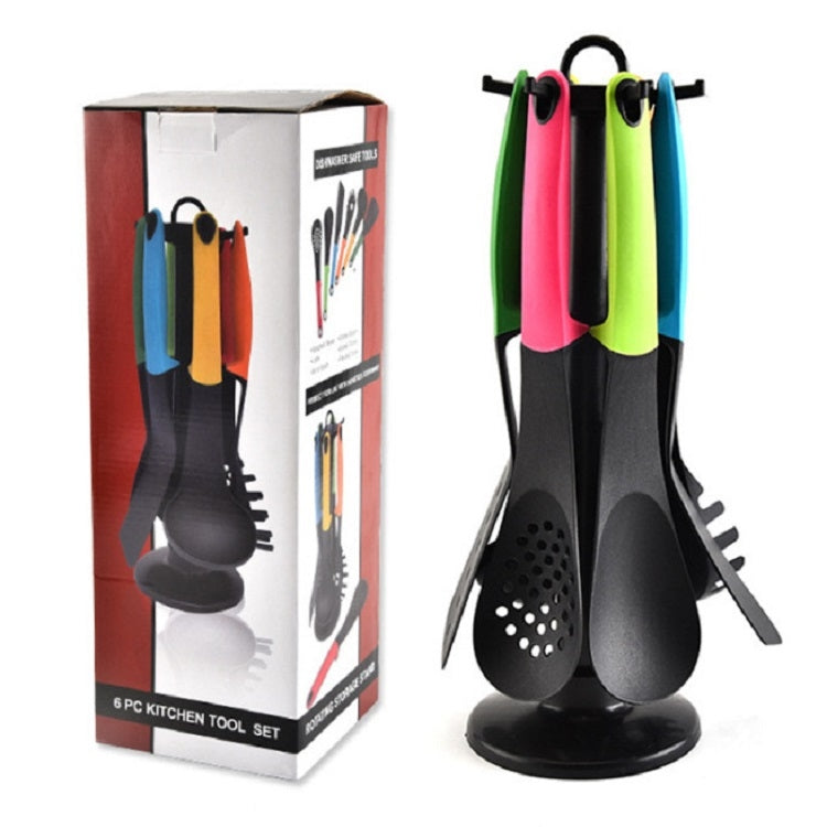 Set di cucchiai da cucina antiaderenti da cucina in nylon da cucina 6 in 1, Shovel Spoon Set