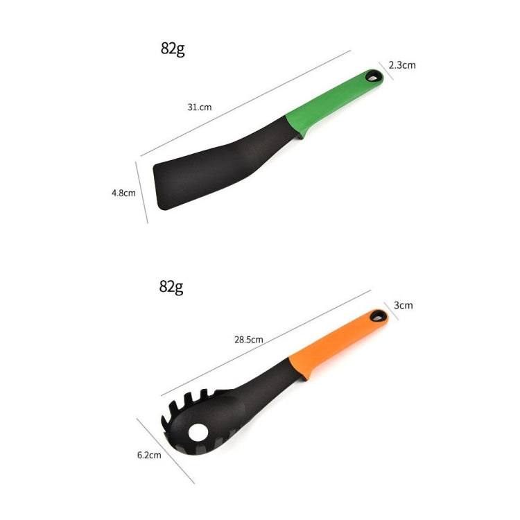 Set di cucchiai da cucina antiaderenti da cucina in nylon da cucina 6 in 1, Shovel Spoon Set