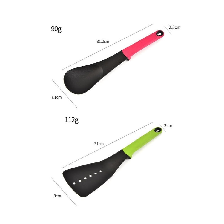 Set di cucchiai da cucina antiaderenti da cucina in nylon da cucina 6 in 1, Shovel Spoon Set