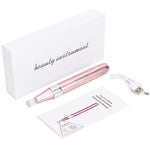 Strumento di bellezza per la rimozione delle lentiggini con microaghi importato nano elettrico microcristallino, Rlectric Microneedle (Pink), Display Microneedle (Pink)