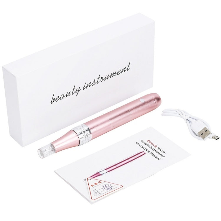 Strumento di bellezza per la rimozione delle lentiggini con microaghi importato nano elettrico microcristallino, Rlectric Microneedle (Pink), Display Microneedle (Pink)