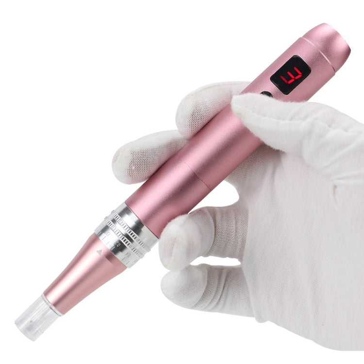 Strumento di bellezza per la rimozione delle lentiggini con microaghi importato nano elettrico microcristallino, Rlectric Microneedle (Pink), Display Microneedle (Pink)