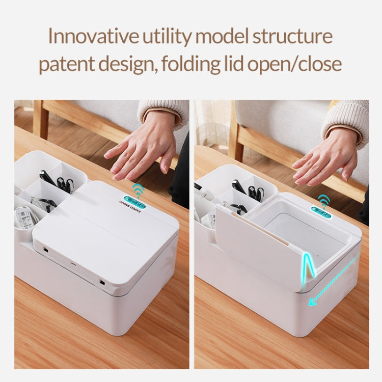 EXPED SMART Scatola portaoggetti elettrica da tavolo a induzione intelligente, Battery Version (White), Battery Version (Gray), USB Charging (White), USB Charging (Gray)