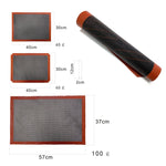 Tappetino da forno cavo antiaderente ad alta temperatura Tappetino da forno in fibra di vetro traspirante, 40x30cm Straight Angle, 12 Lap 40x30cm Cut Angle, 18 Lap 40x30cm Straight Angle, 57x37cm Straight Angle