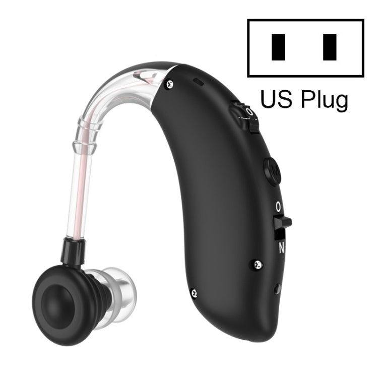 GM-105 Amplificatore del suono per apparecchi acustici per anziani Collettore di suoni con riduzione del rumore intelligente, US Plug(Black), EU Plug(Black)