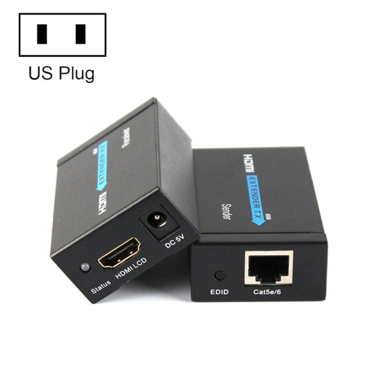 HDY-60 Per cavo di rete singolo extender da HDMI a RJ45 da 60 m per amplificatore di segnale HDMI