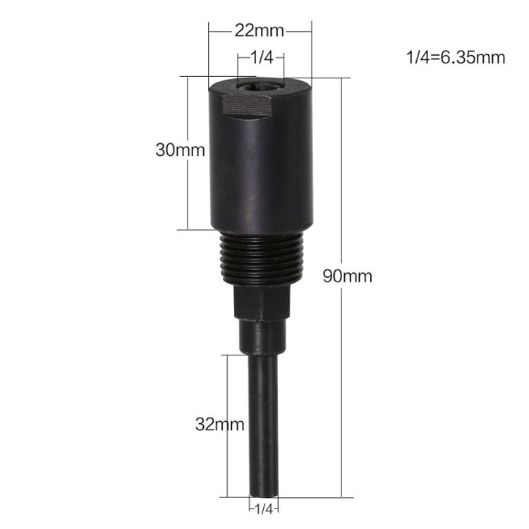 Asta di prolunga per macchina per incisione e rifilatura, stile:, 1/4 inch Handle, 8mm Handle, 1/2 inch Handle