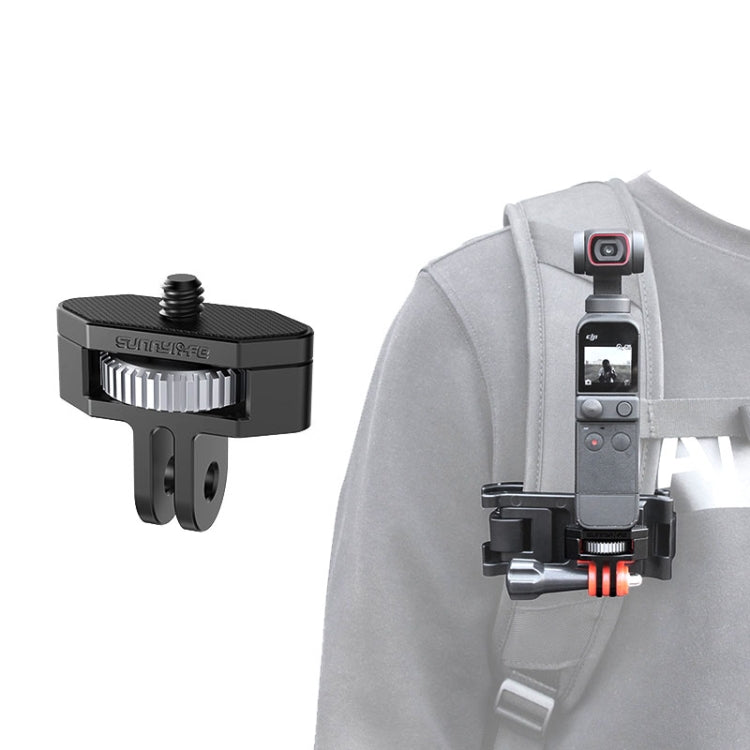 Sunnylife Adattatore regolabile in metallo da 1/4 di pollice per DJI Pocket 2 / FIMI PALM 2 / Insta360 One X-2