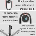 Sunnylife IST-Q9439 per stabilizzatore staffa di montaggio Insta360 GO, Camera Frame Adapter, Bicycle Clip, Backpack Clip, Extend Rod, Tripod