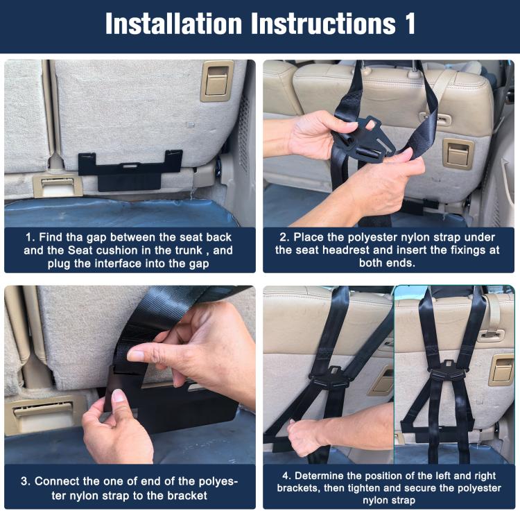 Staffa ISOFIX universale per sedile, compatibile con SUV, monovolume e veicoli fuoristrada., ZL-2059-2