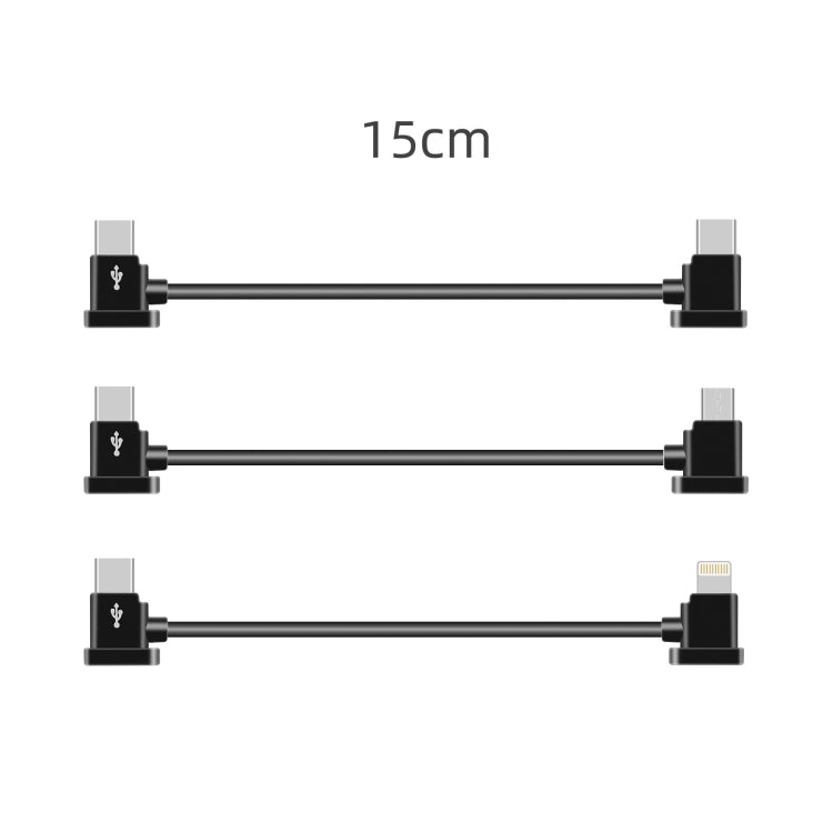 Sunnylife TY-X9304 Adatto per DJI Mavic Air 2S / DJI FPV Occhiali da volo V2 / Mavic Mini2 / Osmo Pocket 2 Cavo tablet per telefono cellulare, 15cm Type-C to 8 Pin Cable, 15cm Type-C to Micro USB  Cable, 15cm Type-C to Type-C Cable                     ...
