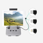 Sunnylife TY-X9304 Adatto per DJI Mavic Air 2S / DJI FPV Occhiali da volo V2 / Mavic Mini2 / Osmo Pocket 2 Cavo tablet per telefono cellulare, 15cm Type-C to 8 Pin Cable, 15cm Type-C to Micro USB  Cable, 15cm Type-C to Type-C Cable                     ...