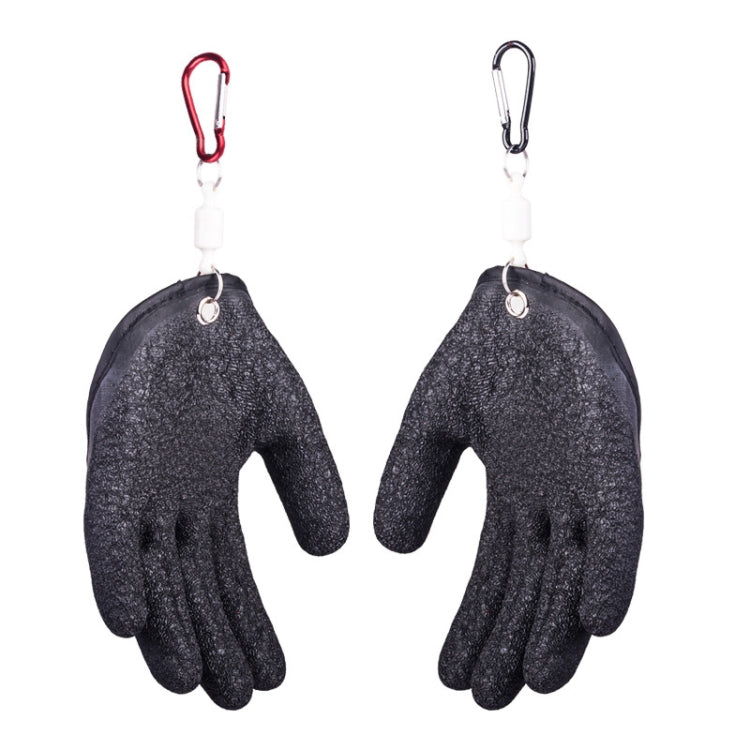 1 paio di guanti da pesca in lattice antiscivolo anti-pesce, resistenti agli urti, specificazione:, Left+Right, Left+Right+Magnetic Buckles