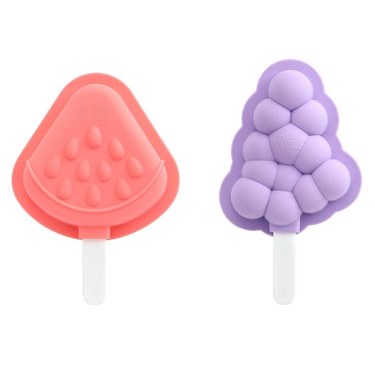 Stampo per gelato per ghiaccioli in silicone per uso domestico da 3 pezzi con coperchio, Grape, Strawberry, Flying Saucer, Rocket, Strawberry + Grape, Flying Saucer + Rocket