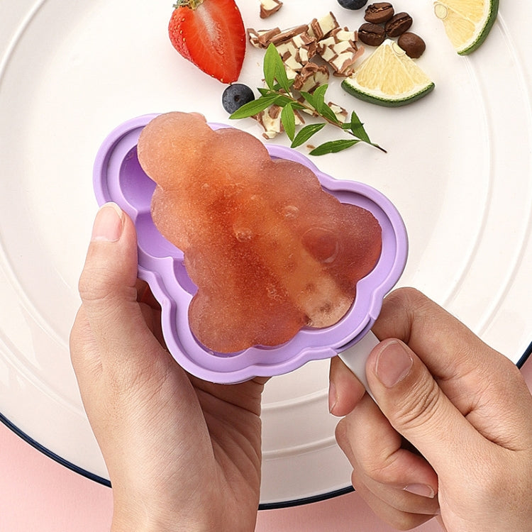 Stampo per gelato per ghiaccioli in silicone per uso domestico da 3 pezzi con coperchio, Grape, Strawberry, Flying Saucer, Rocket, Strawberry + Grape, Flying Saucer + Rocket