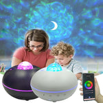 Lampada di proiezione con motivo ad acqua con telecomando stellato a LED SC526 Luce notturna wireless intelligente per cielo stellato Graffiti