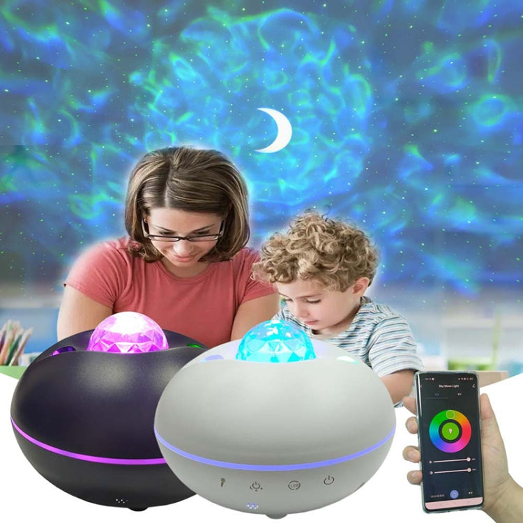 Lampada di proiezione con motivo ad acqua con telecomando stellato a LED SC526 Luce notturna wireless intelligente per cielo stellato Graffiti