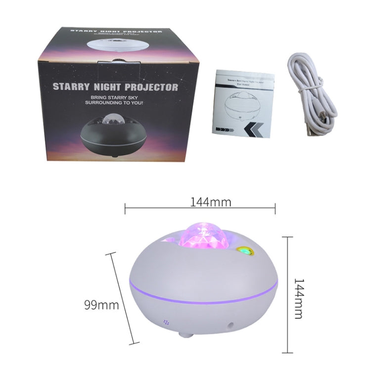 Lampada di proiezione con motivo ad acqua con telecomando stellato a LED SC526 Luce notturna wireless intelligente per cielo stellato Graffiti