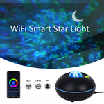 Lampada di proiezione con motivo ad acqua con telecomando stellato a LED SC526 Luce notturna wireless intelligente per cielo stellato Graffiti